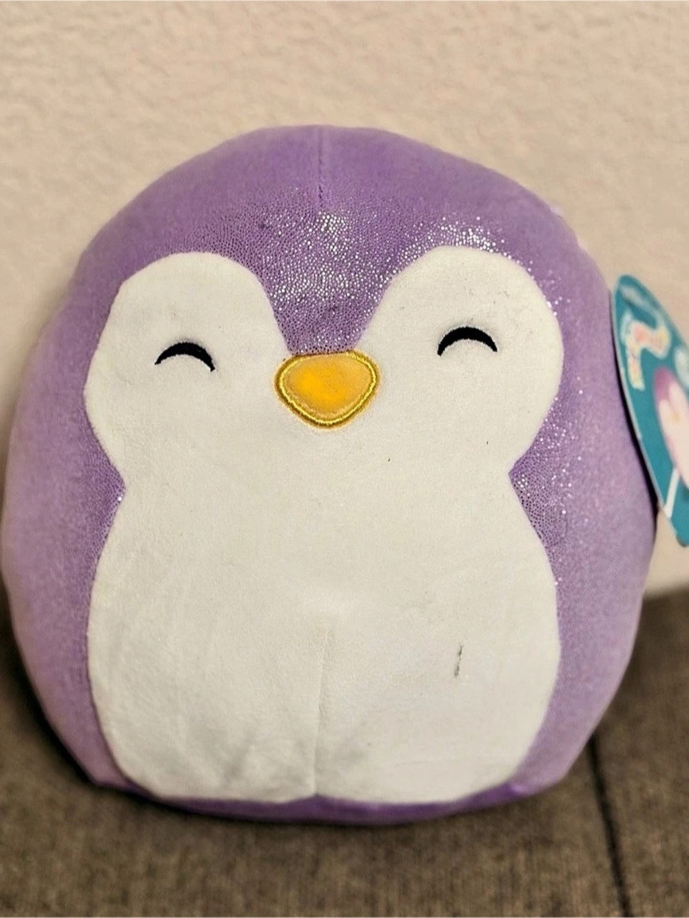 Original Squishmallows Elle Purple Penguin Plush NWT